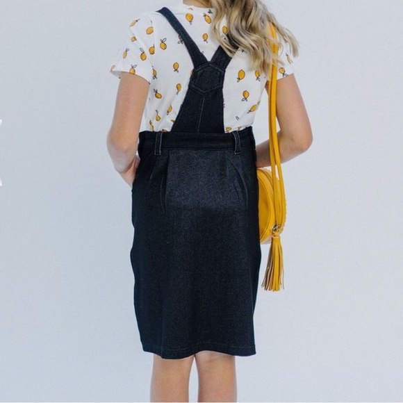 The Main Street Exchange Alair Girl Denim Overalls Size 14 - Picture 3 of 10